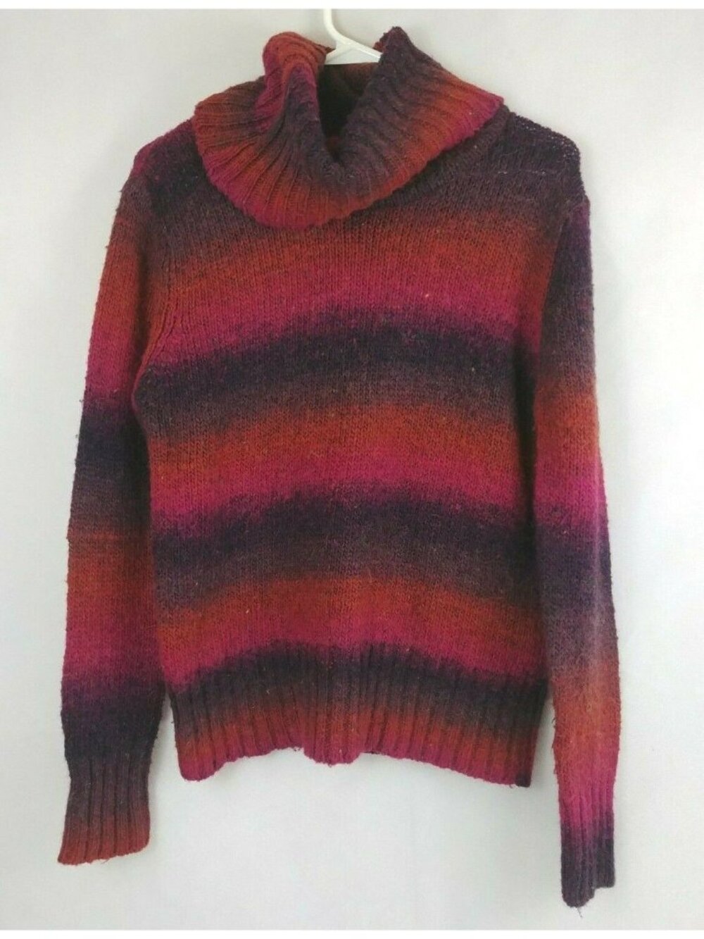 St. John's Bay Women's Multicolor Turtleneck Sweater Size Large